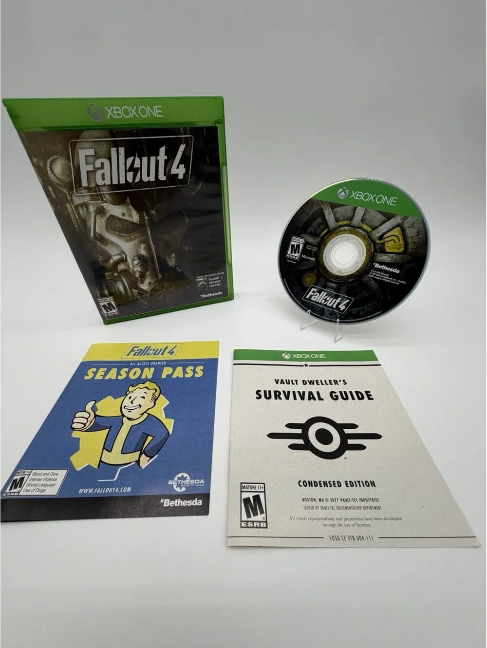 Fallout 4 - Microsoft Xbox One 2015 Bethesda Complete Tested